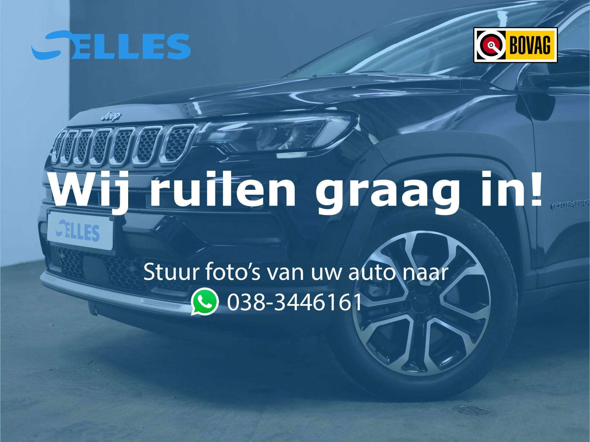Jeep Compass 4xe 190 Plug-in Hybrid Electric Limited | SOH 9, Auto's, Automaat, Start-stop-systeem, 4 cilinders, Leder en Stof