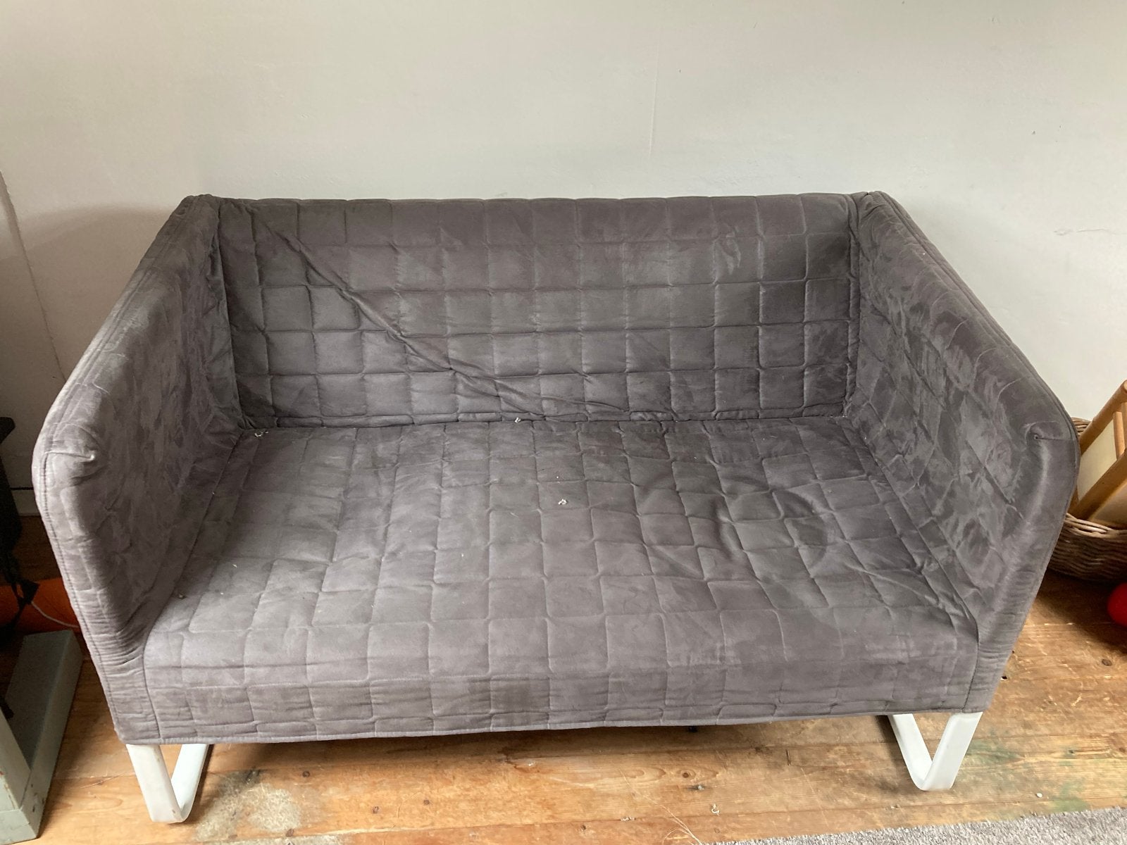 Ikea Knopparp - tweepersoonsbank met gestoffeerde bekleding, Ophalen, Gebruikt, 150 tot 200 cm, Tweepersoons
