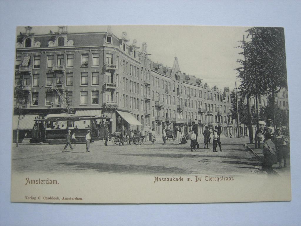 AMSTERDAM 1904 NASSAUKADE -DE CLERCQSTRAAT TRAM, Verzenden, Voor 1920, Ongelopen, Noord-Holland