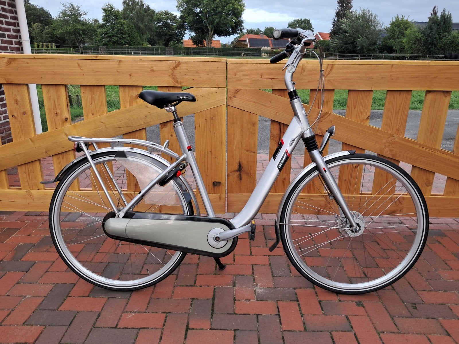 Giant Cosmo Cs1 Damesfiets - Maat L - Geborsteld Aluminium, Ophalen, Gebruikt, Versnellingen, Trommelrem
