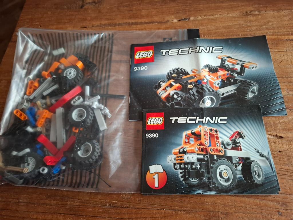 Lego Technic 9390 mini sleepwagen, Kinderen en Baby's, Speelgoed | Duplo en Lego, Ophalen of Verzenden, Zo goed als nieuw