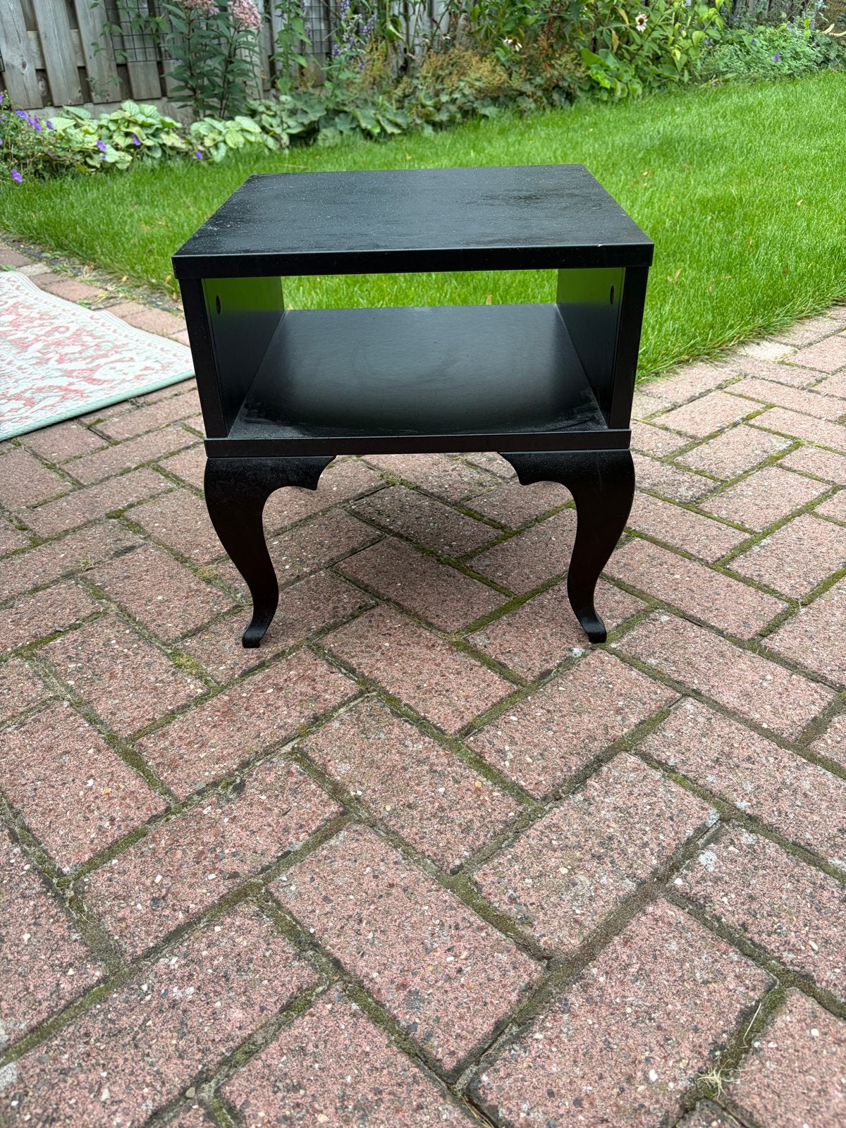 2x Zwart bijzettafeltje nachtkastje ikea, Ophalen, Minder dan 45 cm, Minder dan 55 cm, Gebruikt