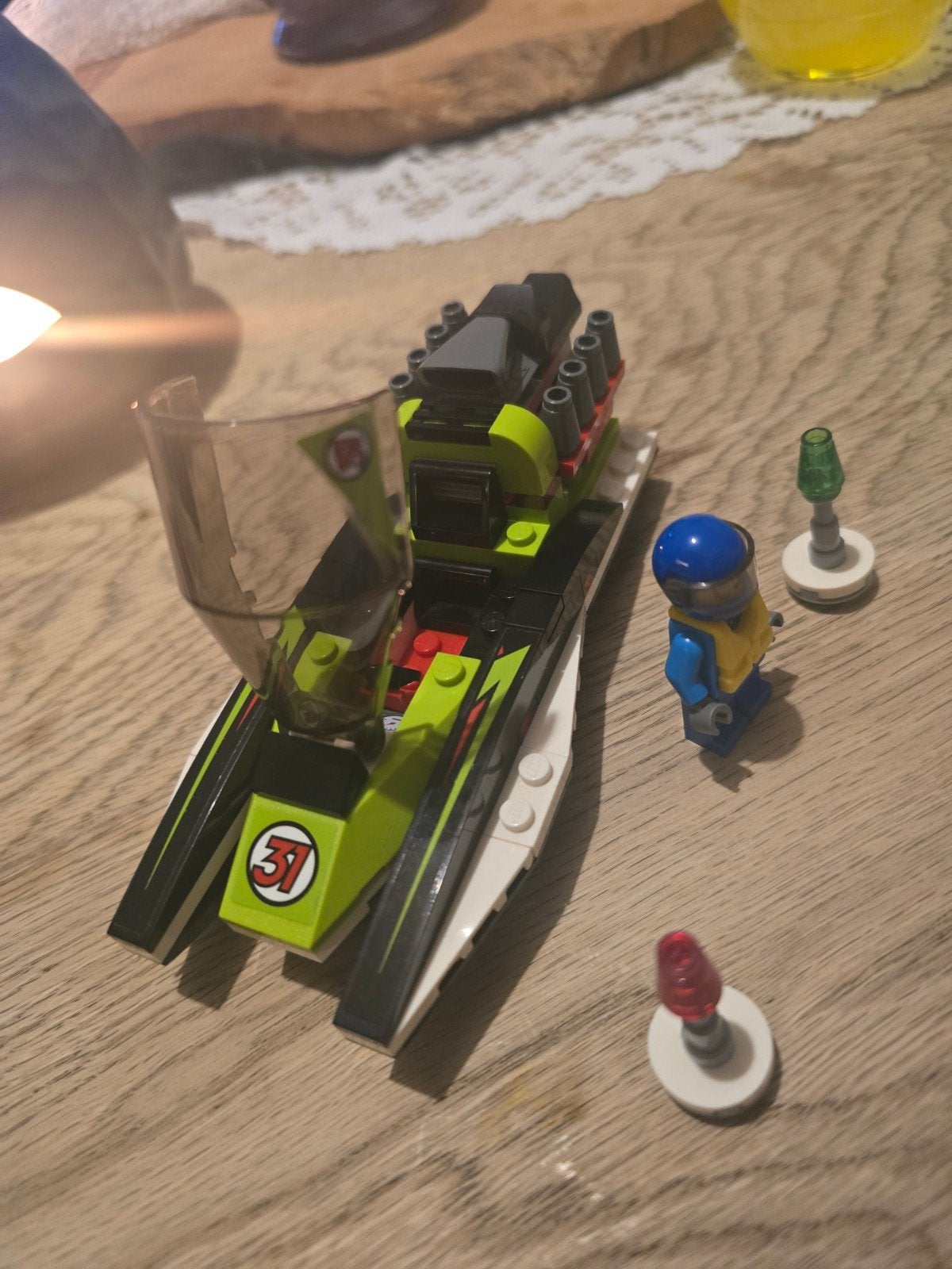 Lego City 60114 Raceboot met minifiguur en instructies, Lego, Ophalen of Verzenden, Inclusief instructies, Complete set