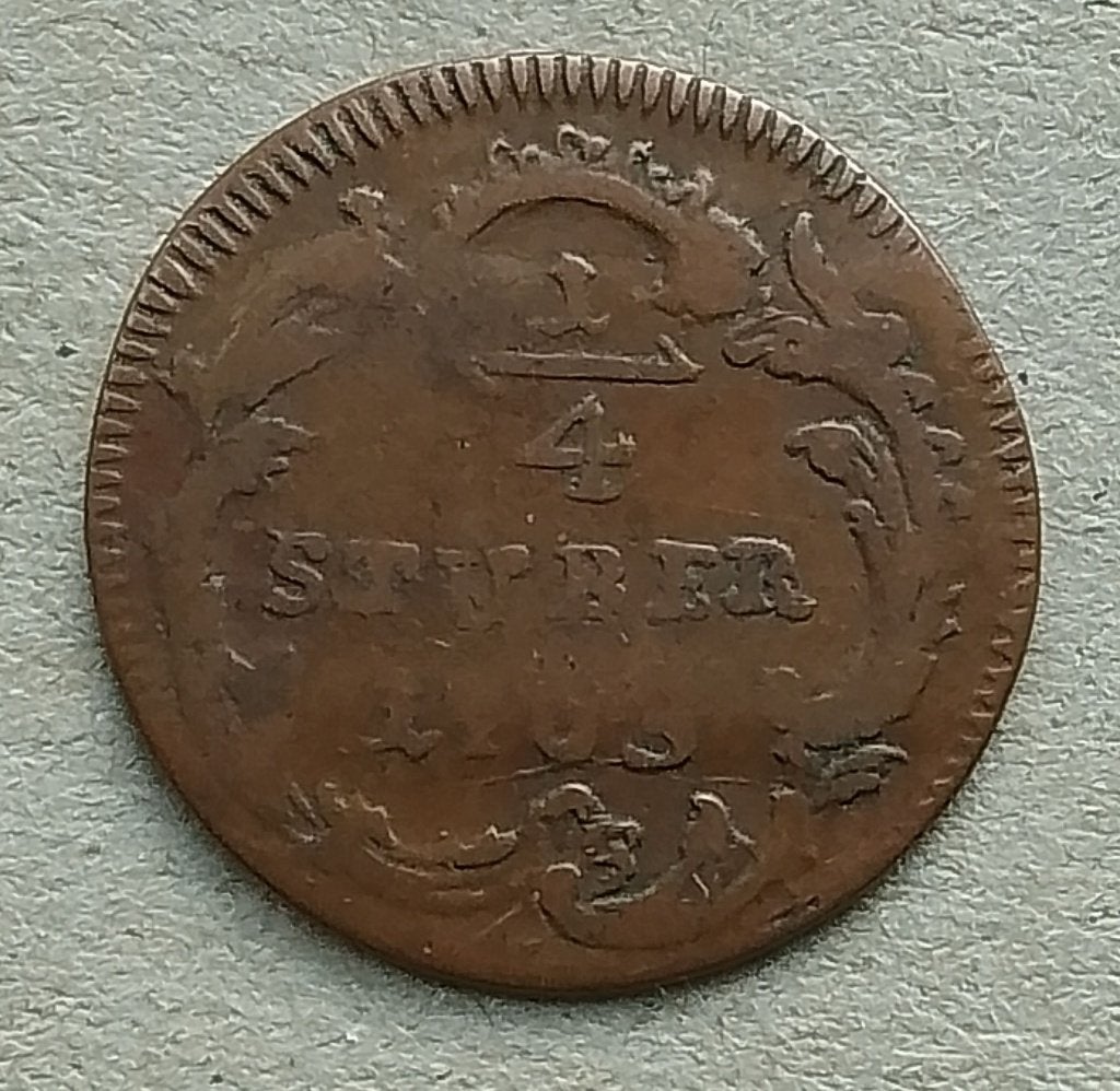 Duitsland, Cologne 1/4 stuber 1763 of 1765, Ophalen of Verzenden, Duitsland, Losse munt