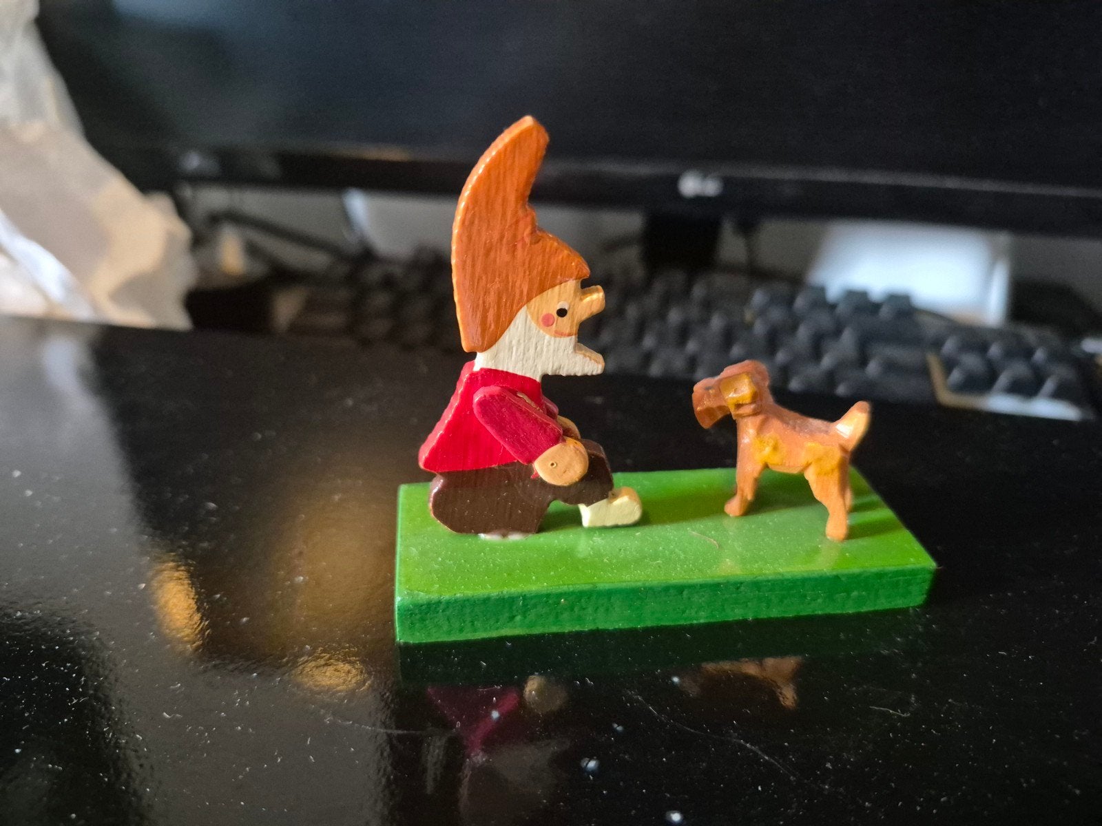 Diverse handgemaakte figuurtjes en items uit het Erzgebirge, Verzamelen, Ophalen of Verzenden, Gebruikt