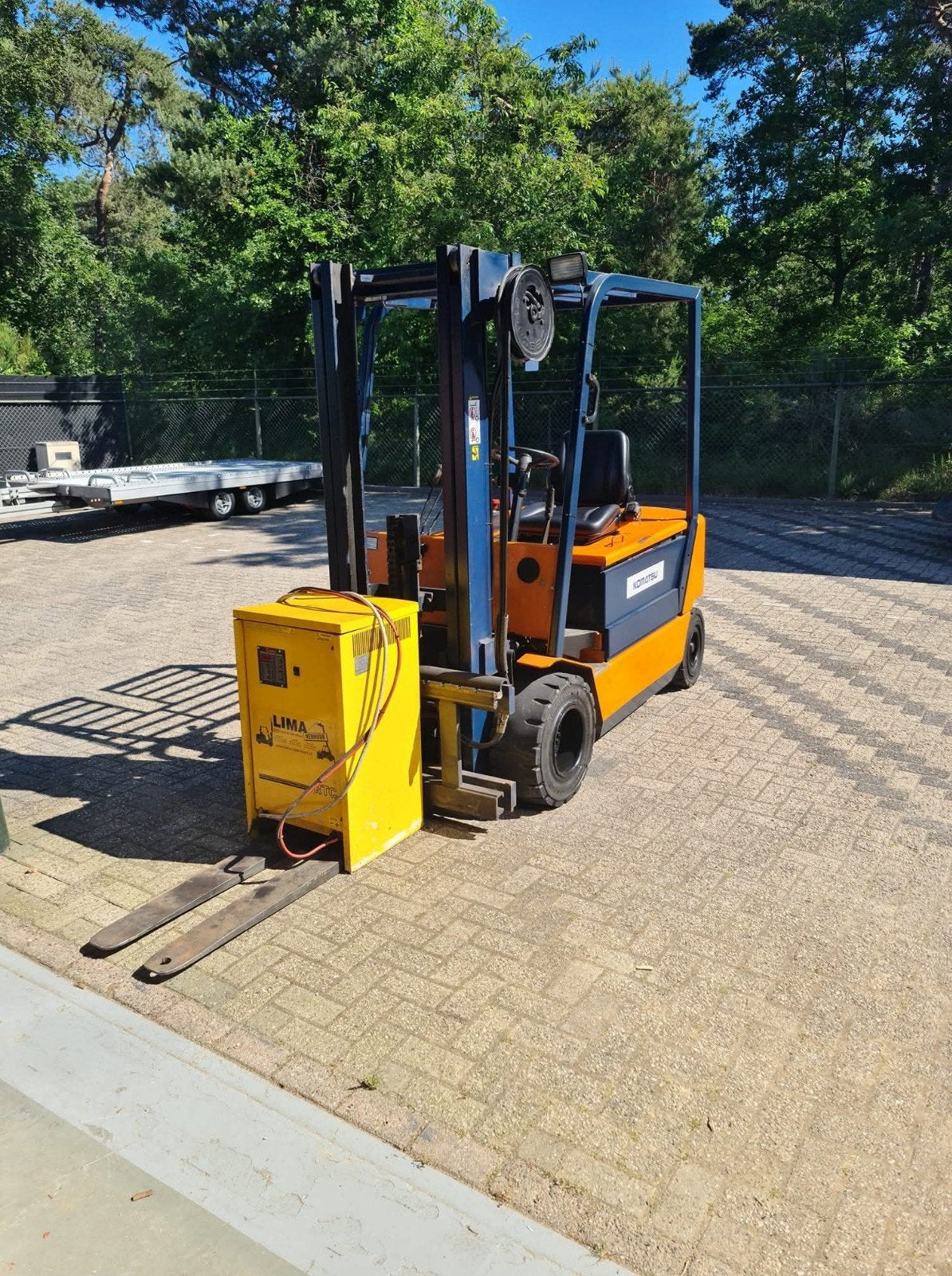 komatsu Heftruck met extra lange lepels, 2000 tot 3000 kg, Ophalen, Elektrisch, Heftruck