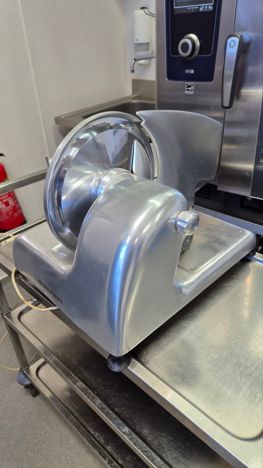 Bizerba VE5 snijmachine met slijpapparaat - zeer goede staat, Ophalen, Gebruikt, Bakkerij en Slagerij
