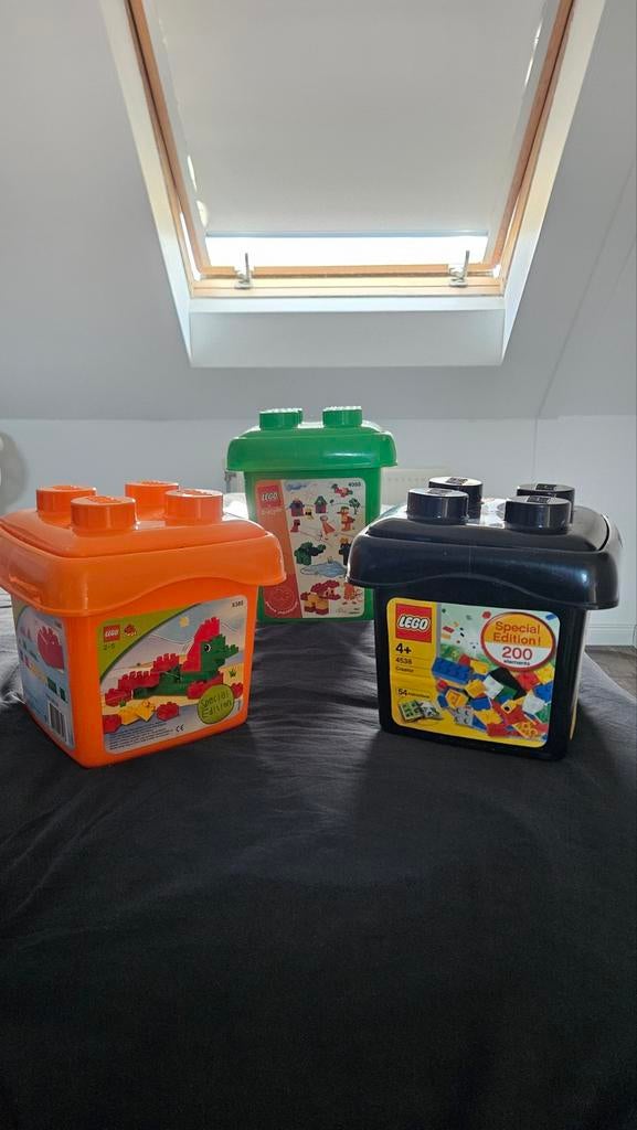 Lege Lego opbergbakken - 3 stuks, Ophalen of Verzenden, Gebruikt, Accessoire, Lego