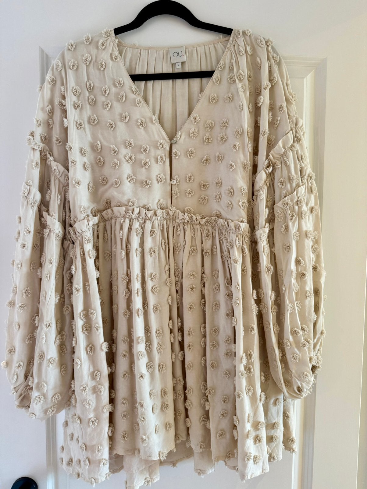 OU Boutique Stories Dress Sintra Vanilla Jurk, Ophalen of Verzenden, Zo goed als nieuw, Maat 38/40 (M), Boven de knie