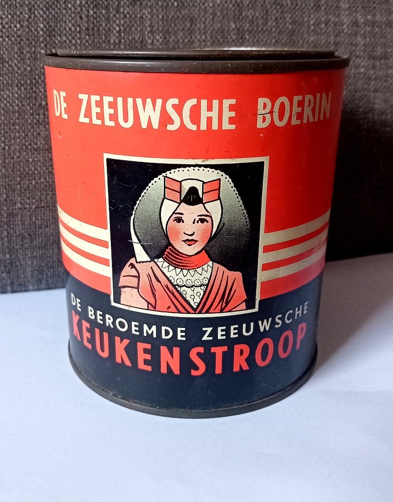 de zeeuwse boerin stroop blik, Verzamelen, Blikken, Verzenden, Gebruikt, Overige