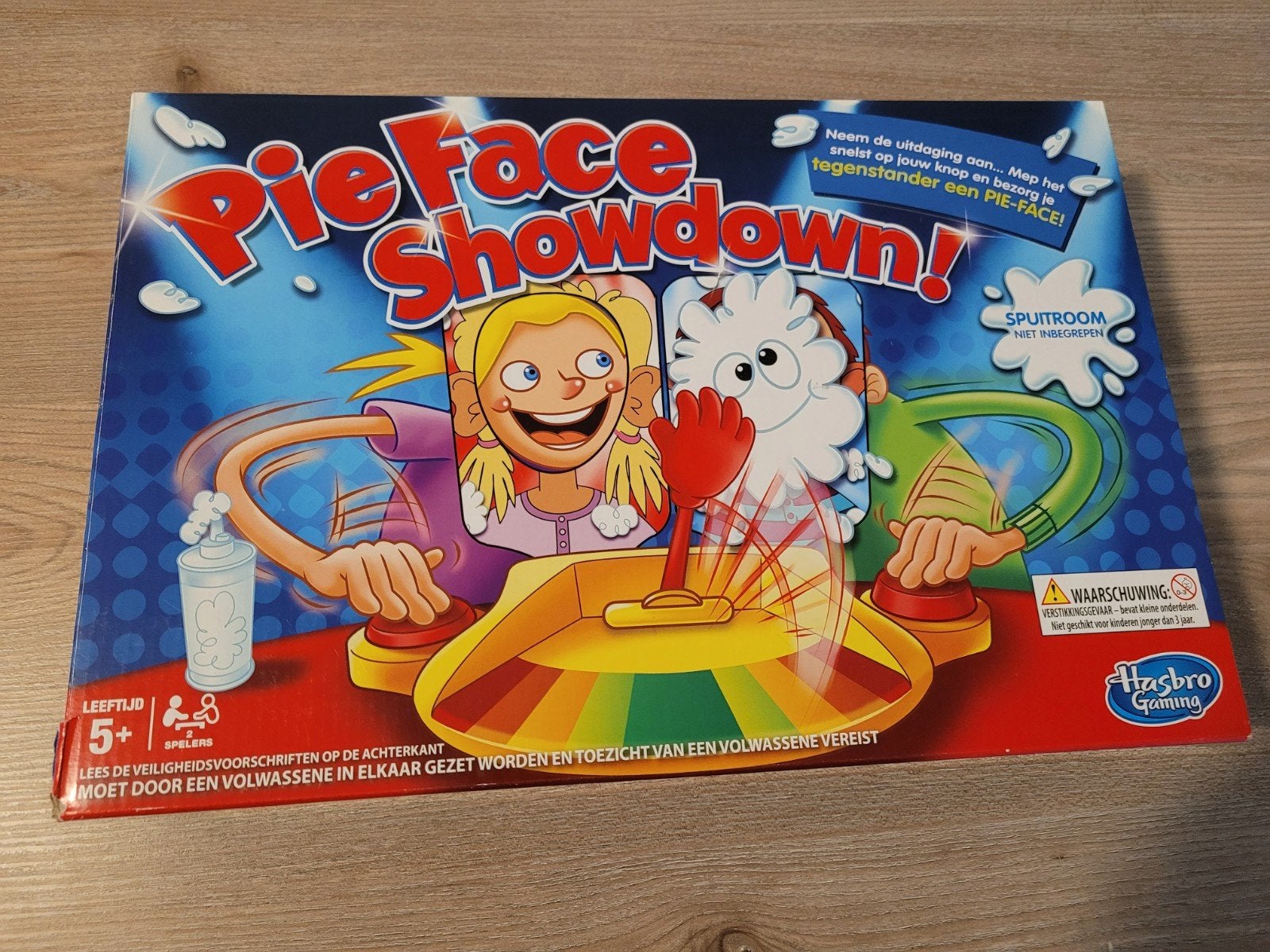 Pie Face Showdown! - Hilarisch familiespel, Een of twee spelers, Ophalen of Verzenden, Zo goed als nieuw, Hasbro Gaming