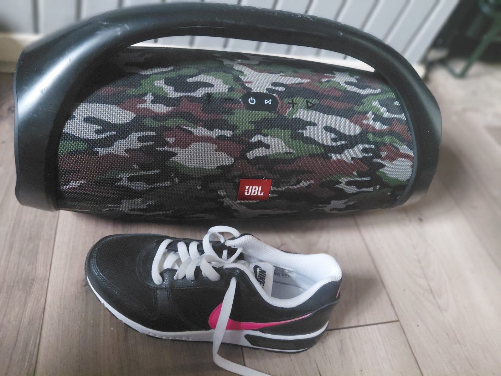 JBL Boombox 2 Camouflage - Krachtige Draagbare Speaker, JBL, Zo goed als nieuw, Draagbare speaker, Bluetooth