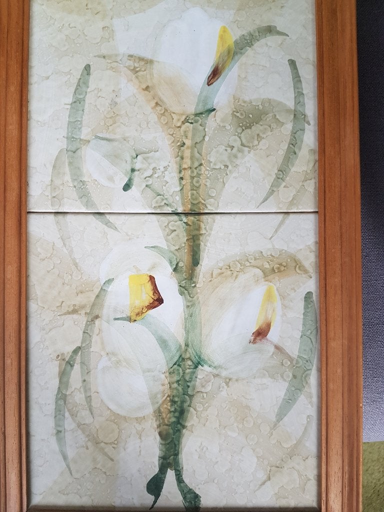Tegeltableau tulpen, Ophalen, Gebruikt