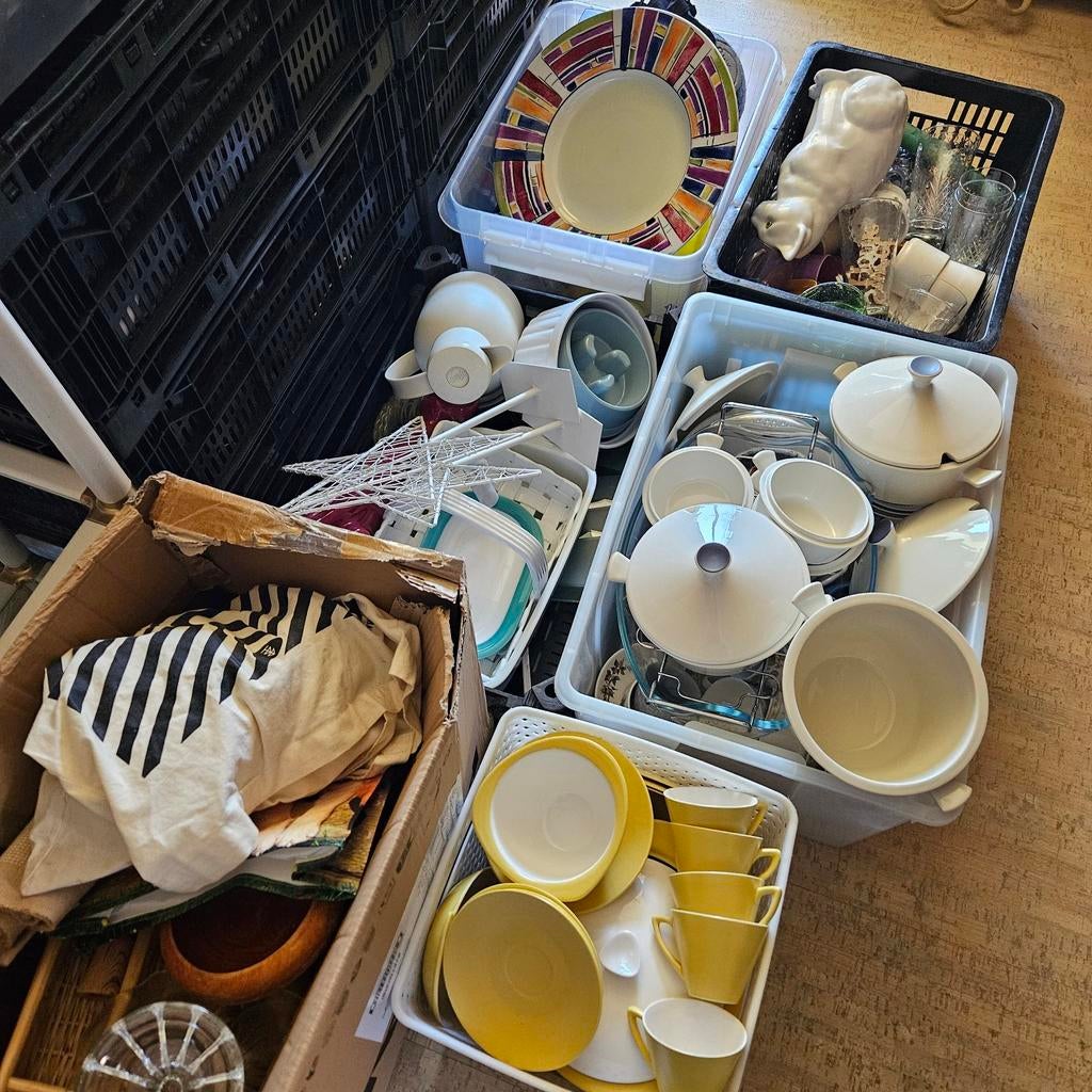 Leuke partij spullen voor rommelmarkt vintagemarkt, Ophalen, Nvt, Nvt, Nvt