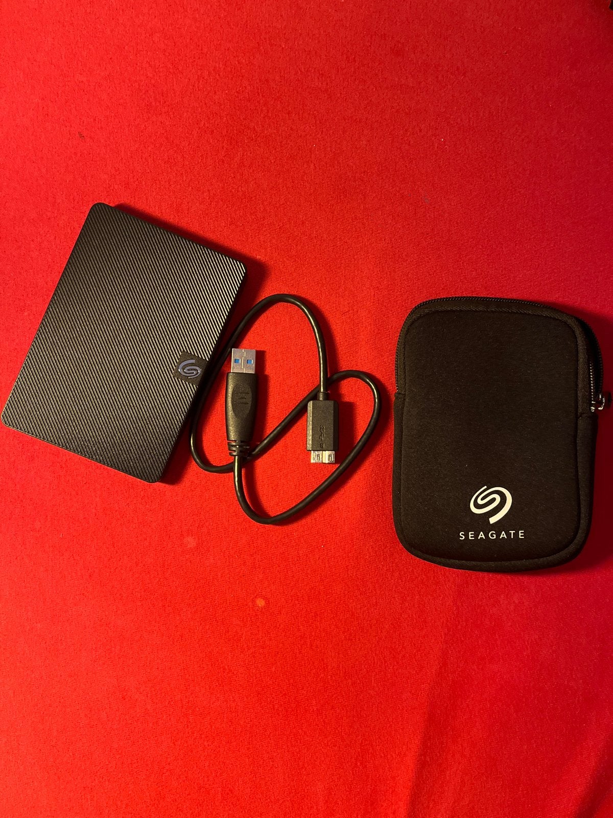 Seagate Externe Harde Schijf met USB-kabel en Hoesje, Server, HDD, Ophalen of Verzenden, Zo goed als nieuw