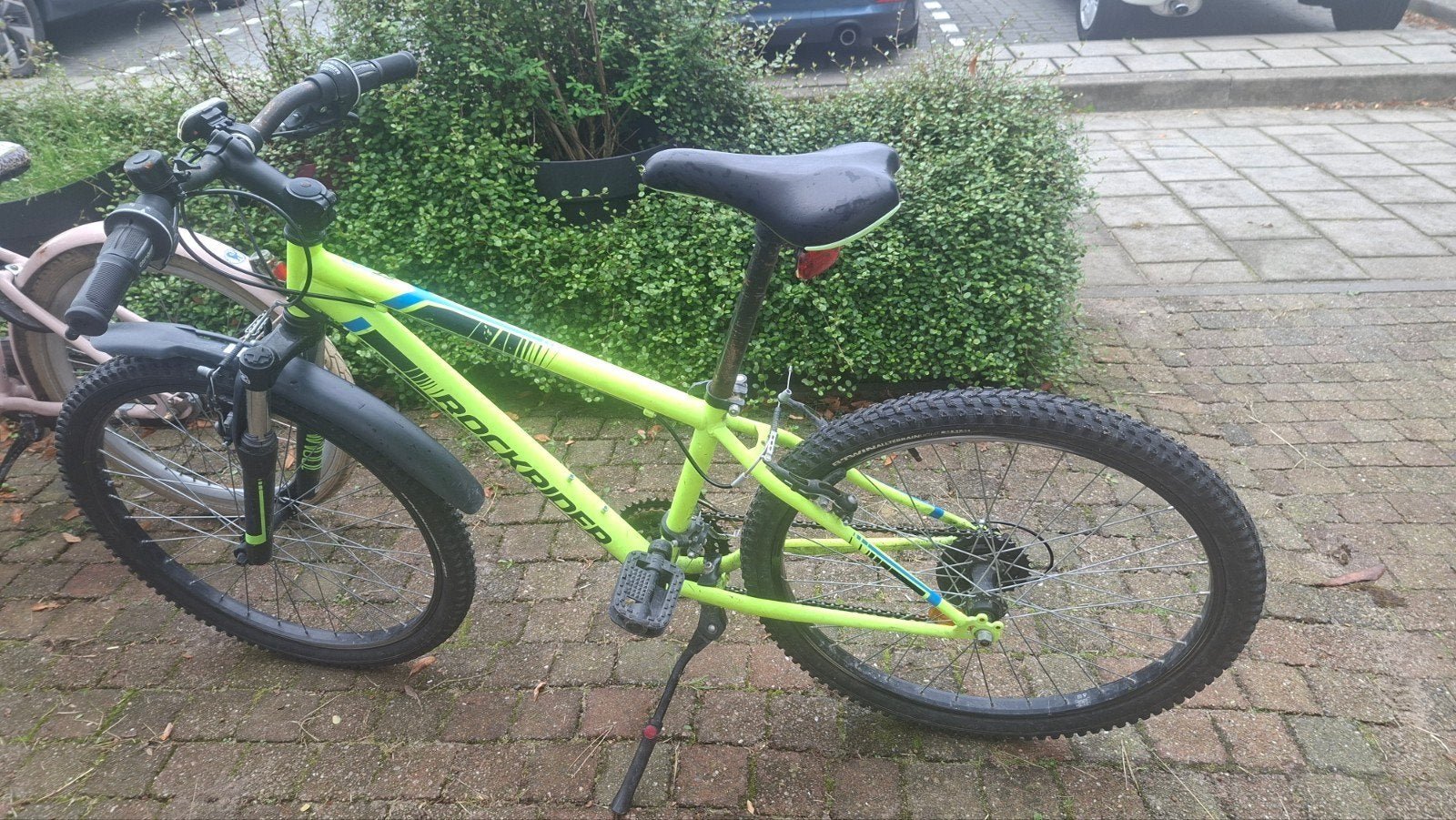 Rockrider kinderfiets 22 inch - Zo goed als nieuw, Heren, Zo goed als nieuw, Schijfrem, Ophalen