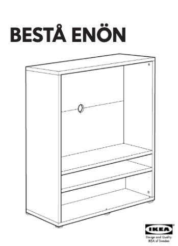 Besta ENON TV-meubel Ikea WIT, Ophalen, Overige materialen, Strak wit, 100 tot 150 cm