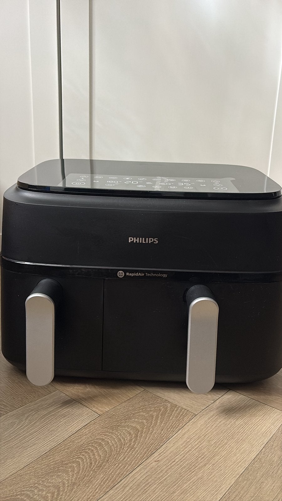 Philips 3000 Series Dual Airfryer NA351/00 -Dubbele Mand 9L, Ophalen of Verzenden, Zo goed als nieuw, Airfryer XXL