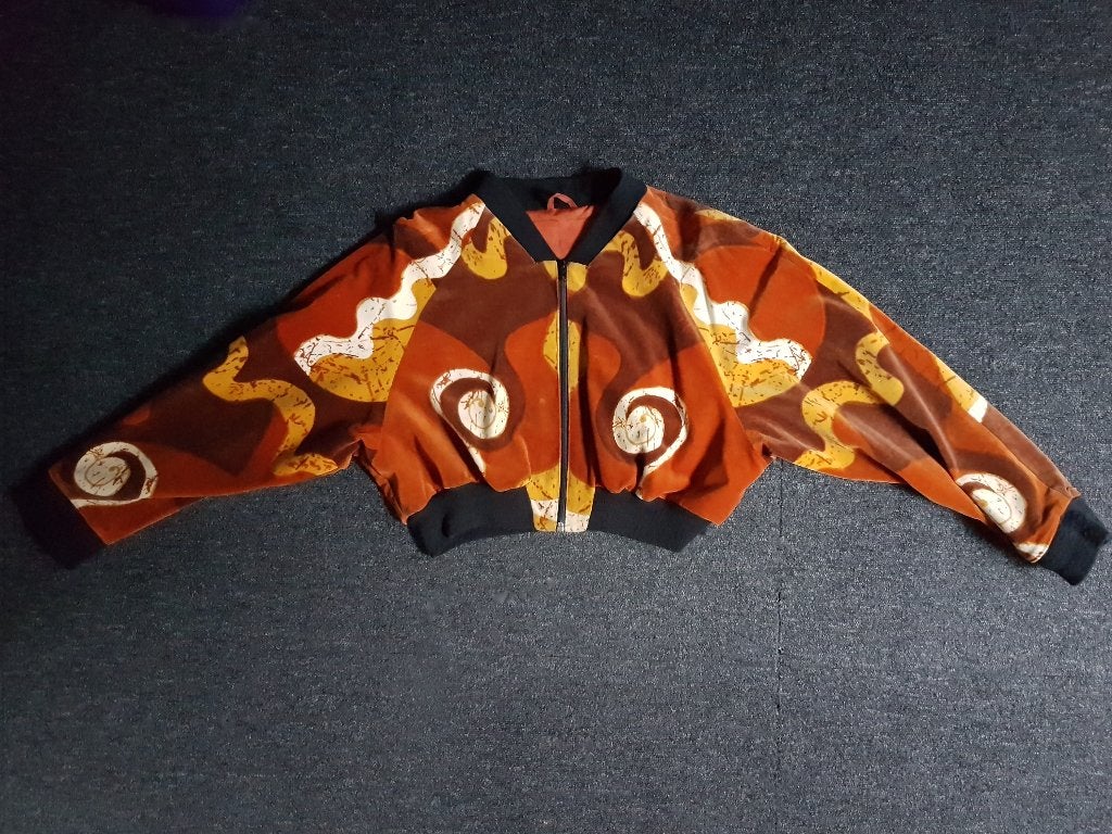 Bomber jasje 70-er jaren stijl, Kleding | Dames, Verzenden, Zwart, Zo goed als nieuw, Jasje