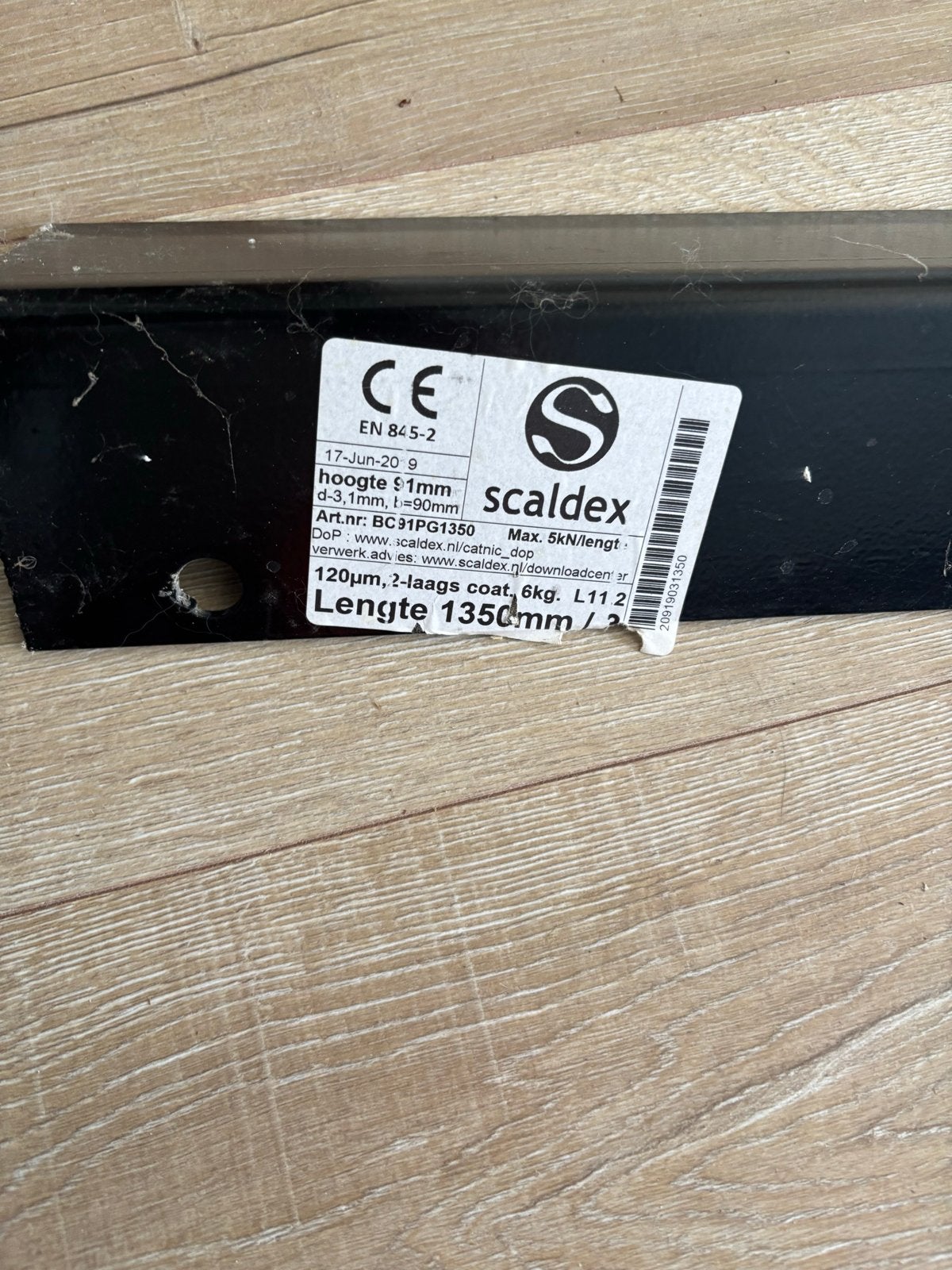 Scaldex stalen latei 1350mm- Nieuw, Ophalen, Nieuw, IJzer
