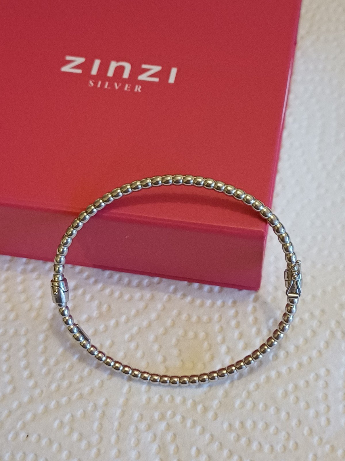 925 zilveren bangle armband van zinzi, Sieraden, Tassen en Uiterlijk, Armbanden, Ophalen of Verzenden, Zo goed als nieuw, Zilver
