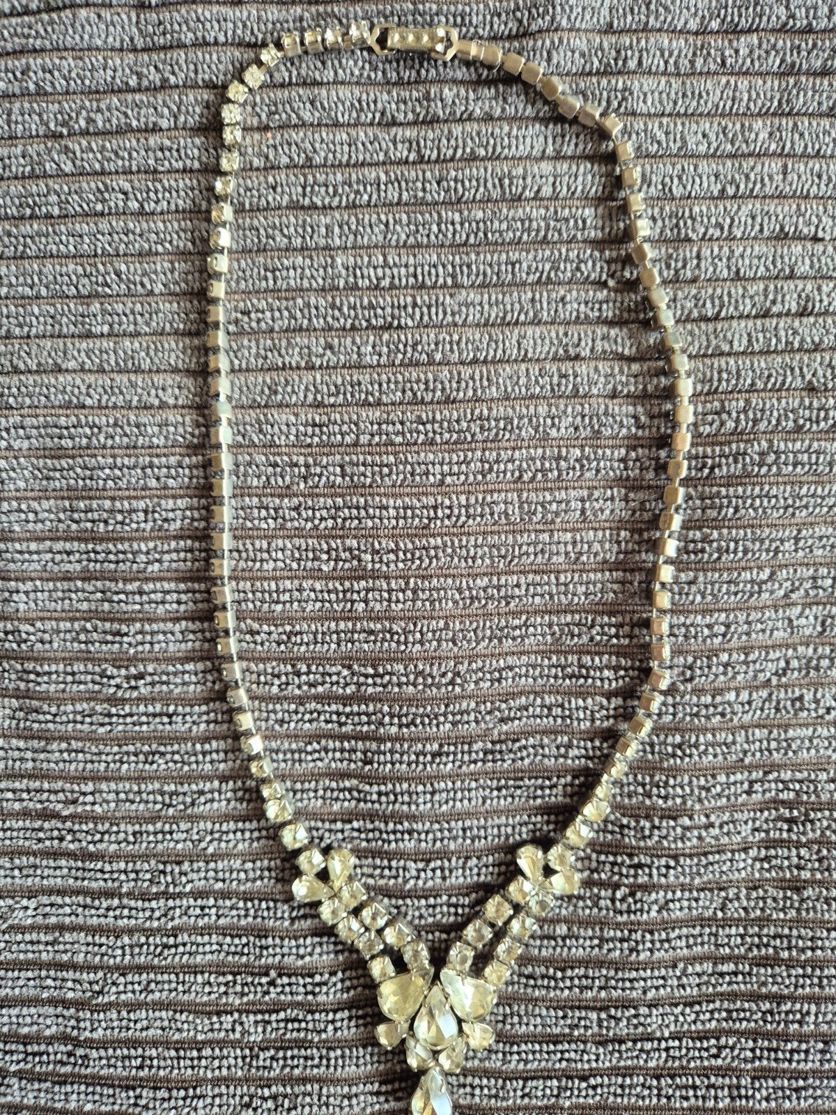 Elegante strass ketting, Ophalen of Verzenden
