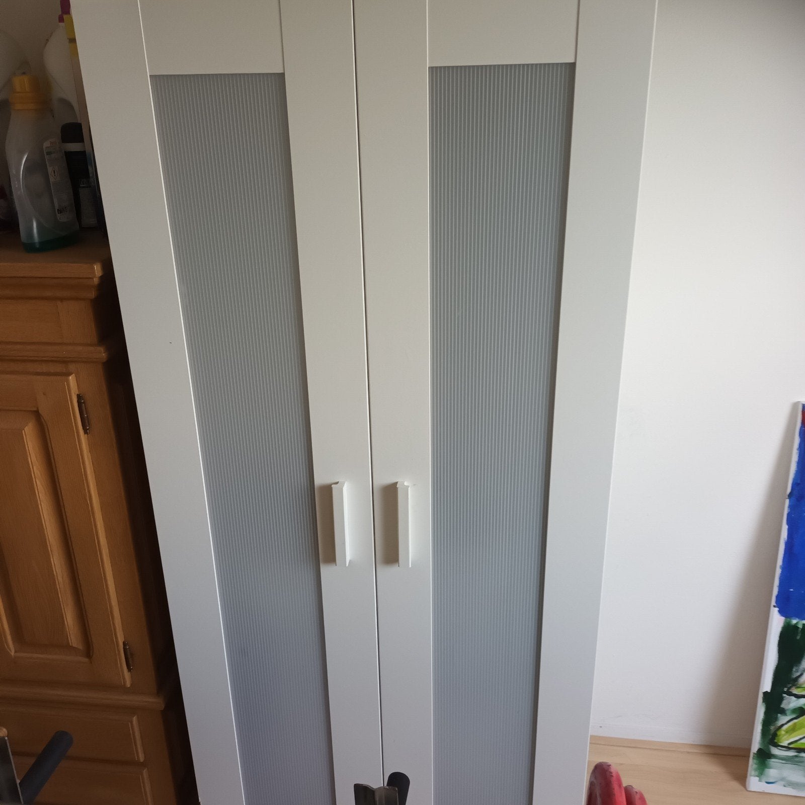 Witte IKEA kast met glazen deuren, Ophalen