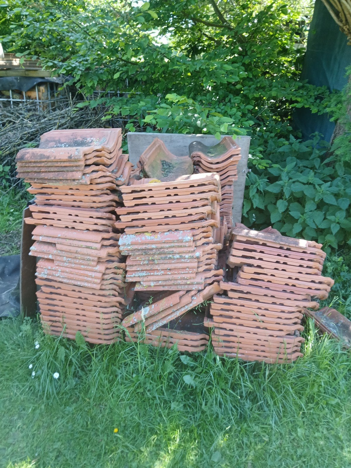 Dakpannen, Doe-het-zelf en Verbouw, Dakpannen en Dakbedekking, Ophalen, Gebruikt, Steen of Klei, 15 m² of meer