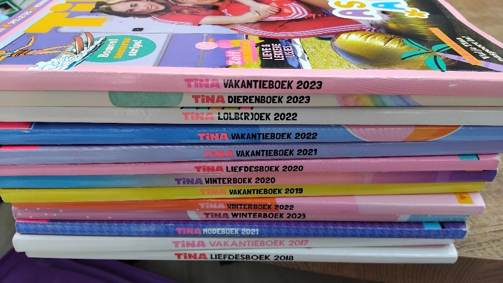 13 vakantieboeken van Tina, Meerdere stripboeken, Ophalen, Zo goed als nieuw, Tina