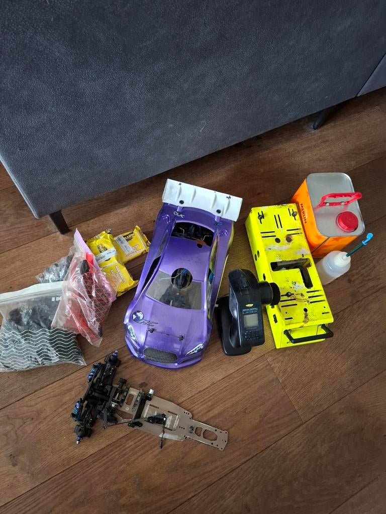 Kyosho V-One RRR Evo Compleet RC Auto Nitro Onroad, Ophalen, Gebruikt, Schaal 1:10, Auto onroad