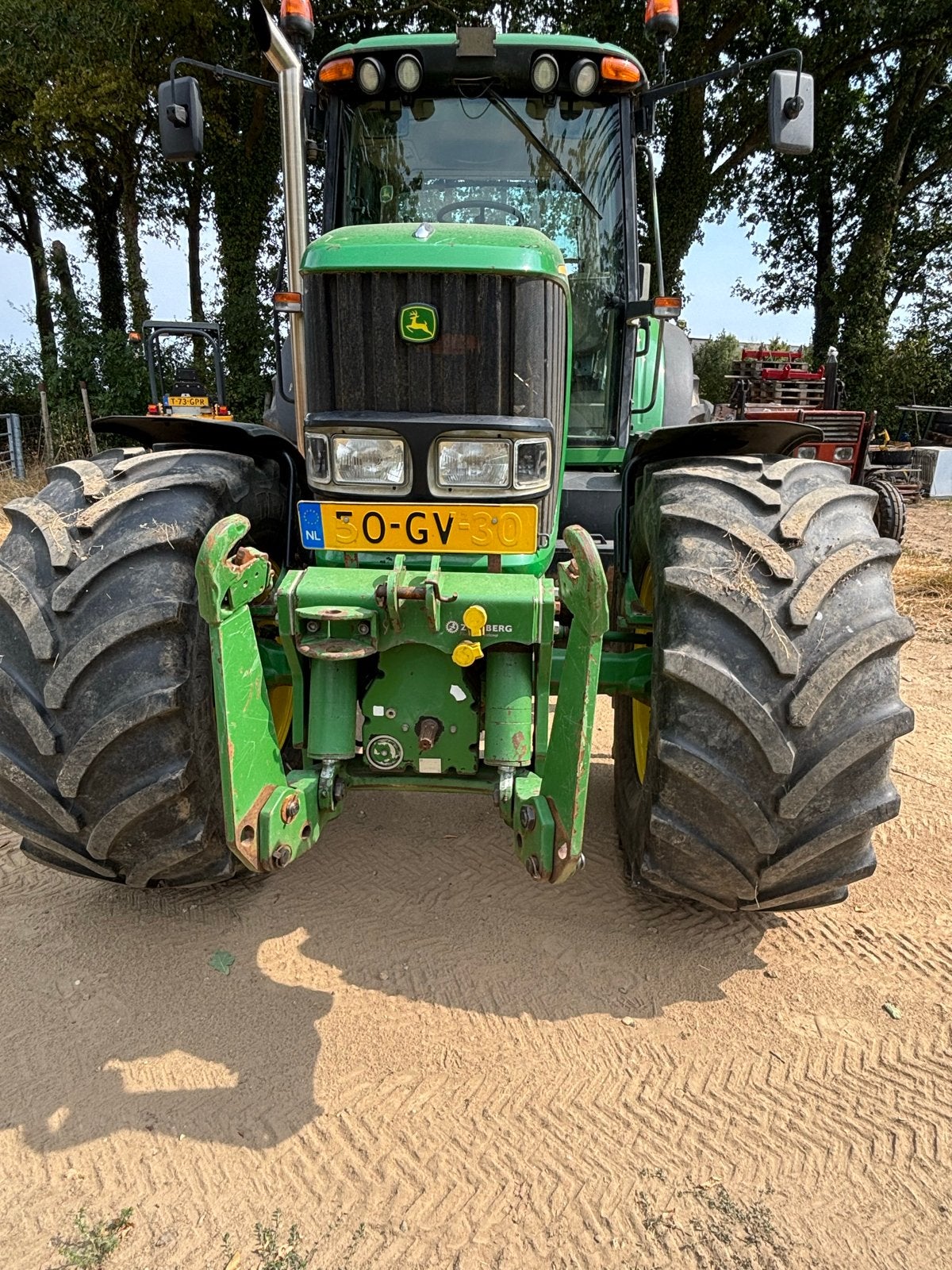 John Deere 6820 met fronthef, PTO en GPS, Gebruikt, 120 tot 160 Pk, 7500 tot 10000, Ophalen