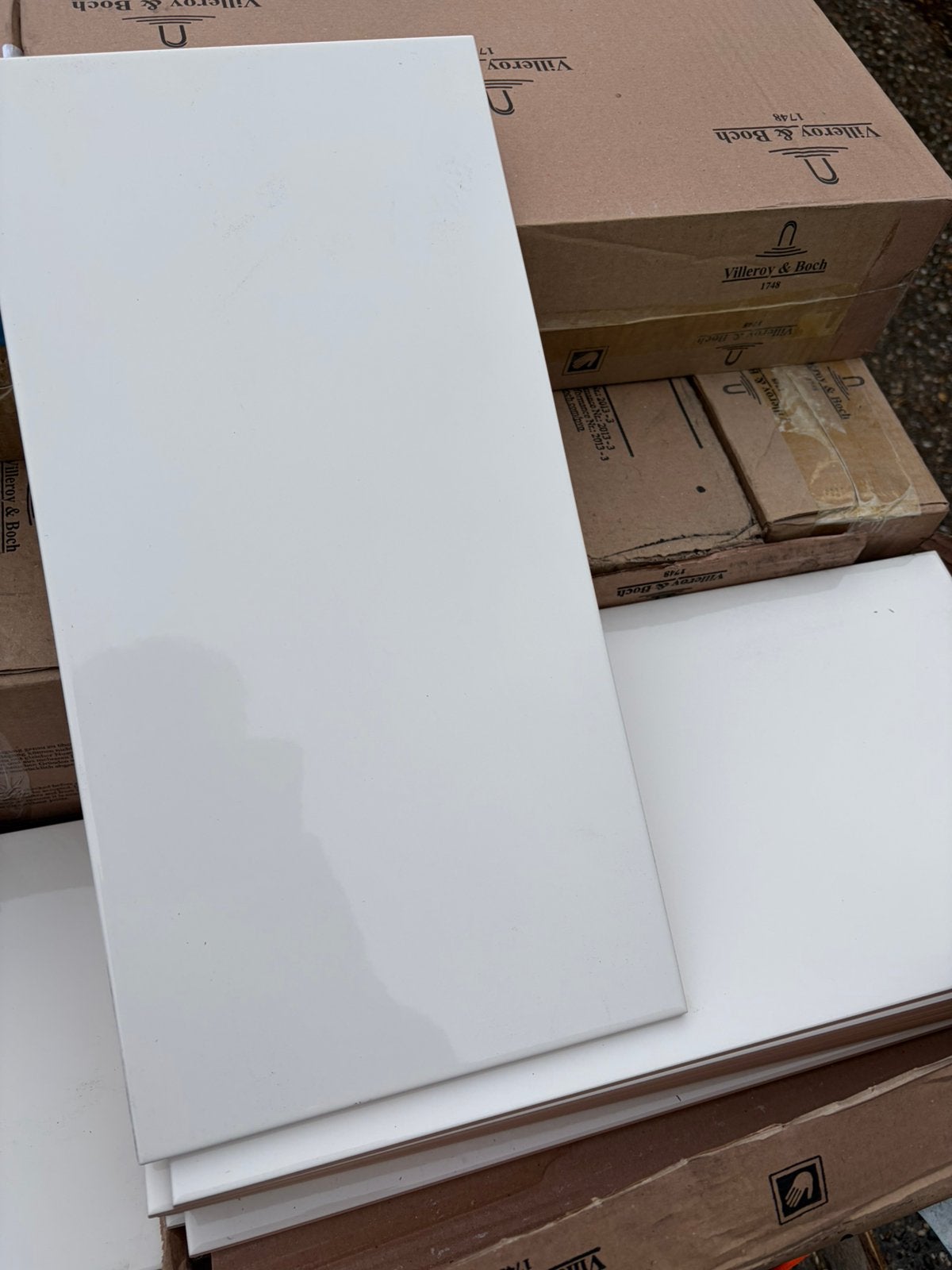 Wand tegels 20 x 40 wit van villeroy & boch, Doe-het-zelf en Verbouw, Tegels, Ophalen, Nieuw, 20 tot 40 cm, 10 m² of meer