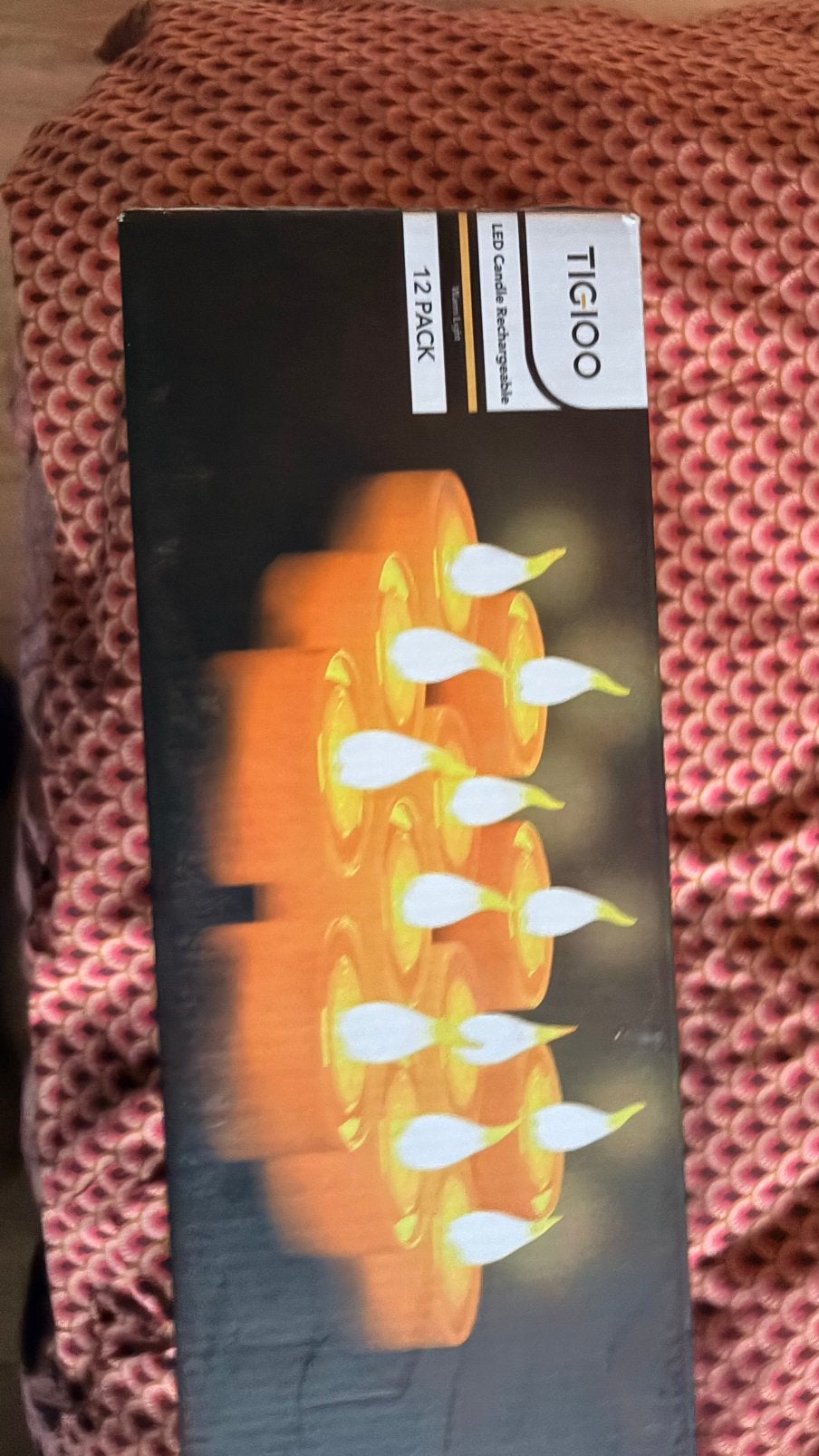 Oplaadbare waxinelichtjes set, Kunststof, Wit, Ophalen of Verzenden, Zo goed als nieuw