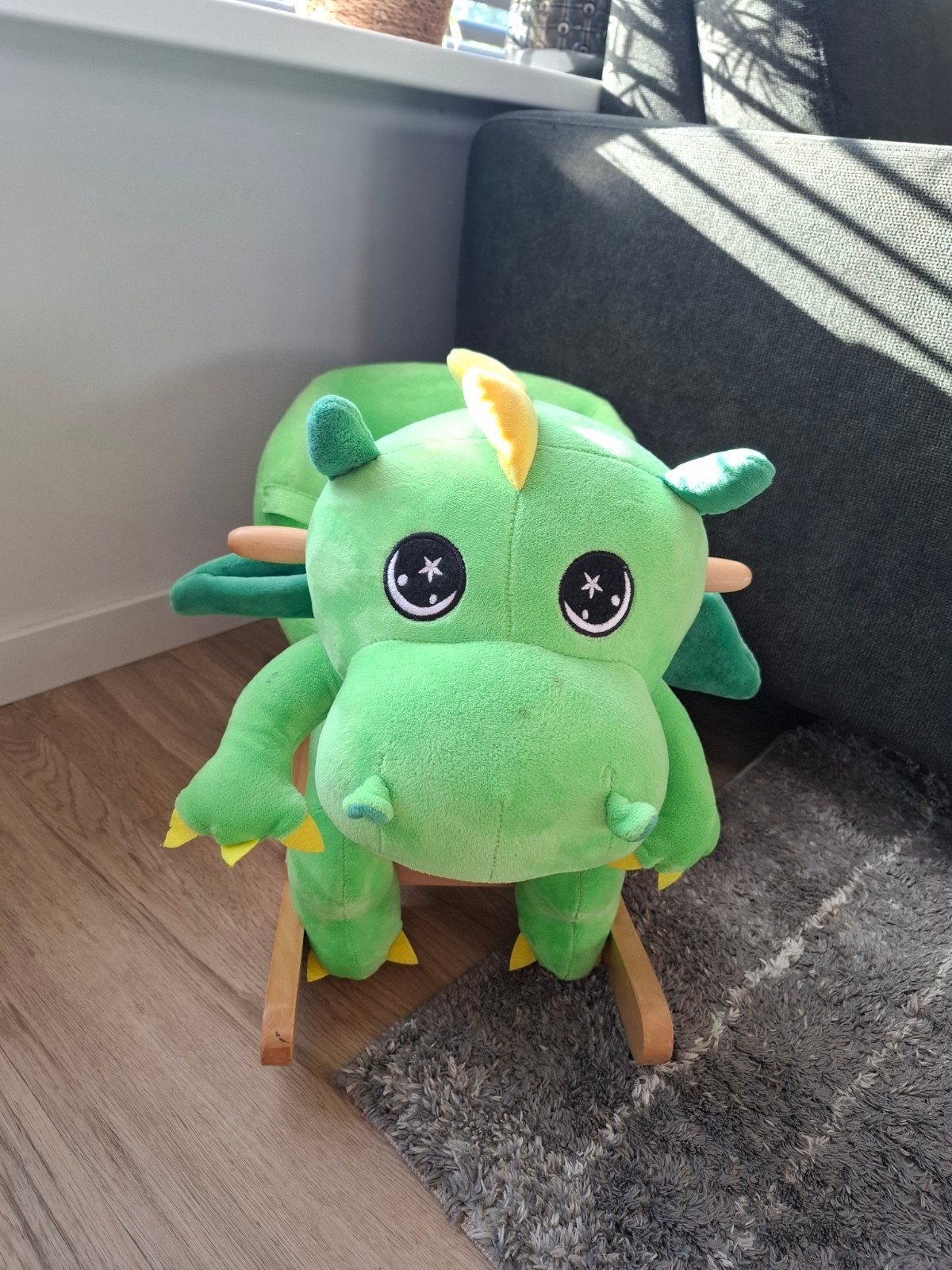 Groene Draak Schommelstoel voor Kinderen, Ophalen, Zo goed als nieuw