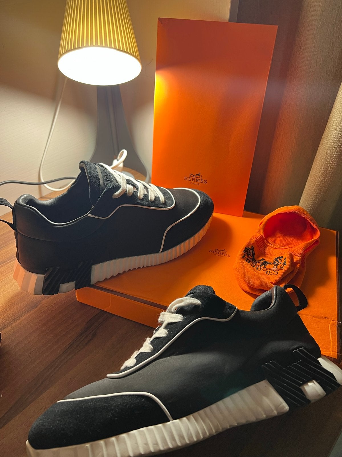 Hermès Bouncing Sneakers - Zwart - Maat 41, Kleding | Heren, Schoenen, Zwart, Ophalen of Verzenden, Sneakers of Gympen, Zo goed als nieuw