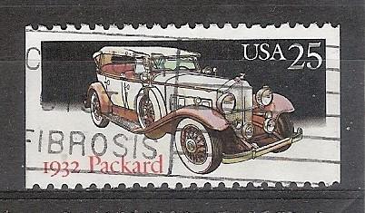 USA, Antieke Auto's, Packard 1932, 1988., Ophalen of Verzenden, Gestempeld, Noord-Amerika