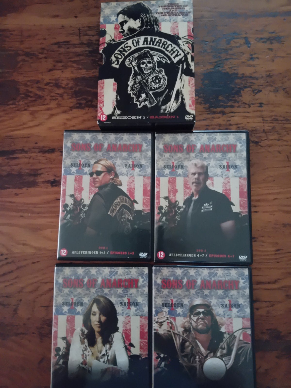 Sons of Anarchy DVD Seizoen 1 & 2 - Actie & Misdaad, Vanaf 16 jaar, Nederlands, Seizoen 1, Ophalen of Verzenden