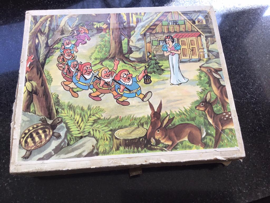 Vintage blokkenpuzzel, Antiek en Kunst, Antiek | Speelgoed, Ophalen of Verzenden