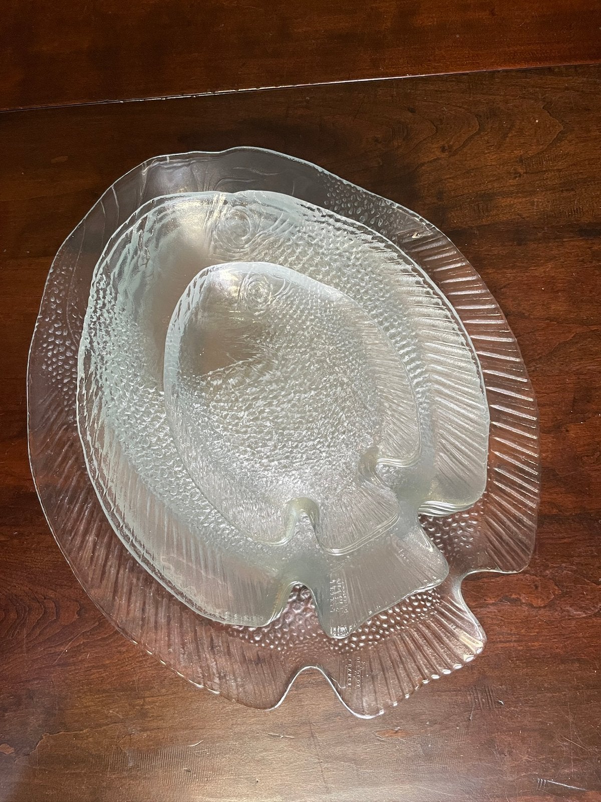 Set Arcoroc france visborden, Ophalen, Gebruikt, Vintage, Glas