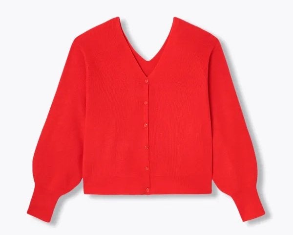Rode cardigan van Promod, Kleding | Dames, Maat 38/40 (M), Nieuw, Rood, Promod