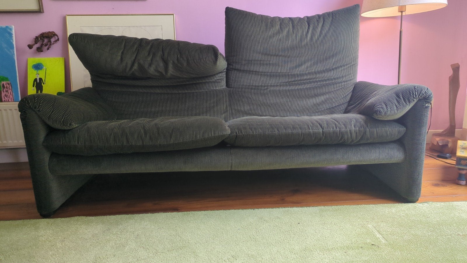 Design Bank Cassina Maralunga, Ophalen of Verzenden, 75 tot 100 cm