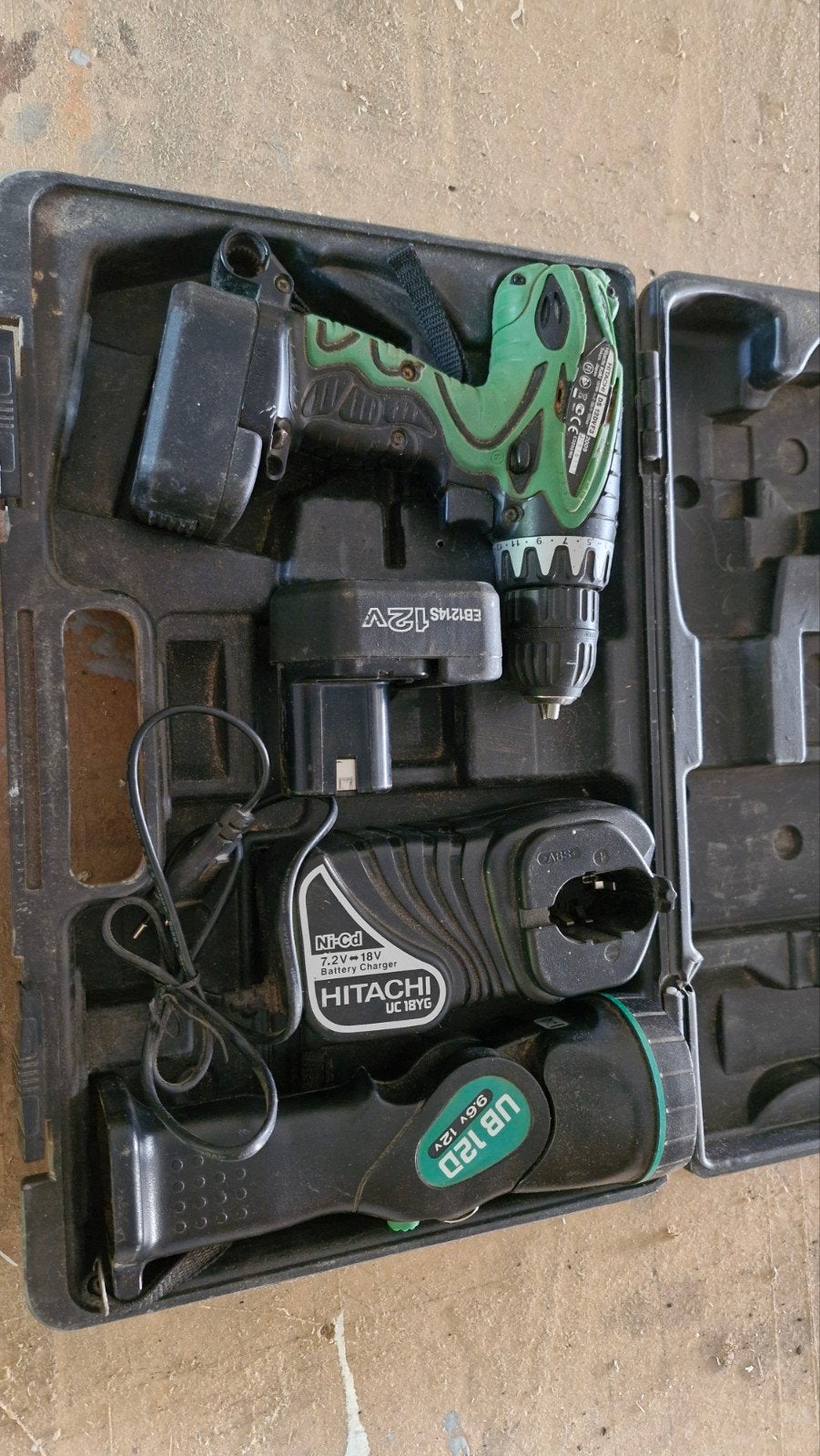 Hitachi Accuboormachine DS 12DVF3 met Zaklantaarn, Ophalen of Verzenden