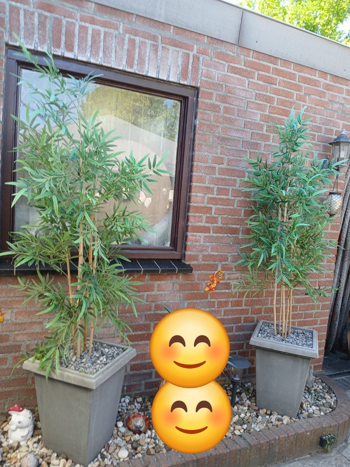 2 mooie grote kunst bamboeplanten met pot voor binnen/buiten, Tuin en Terras, Bloeit niet, Overige soorten, 100 tot 250 cm, Ophalen