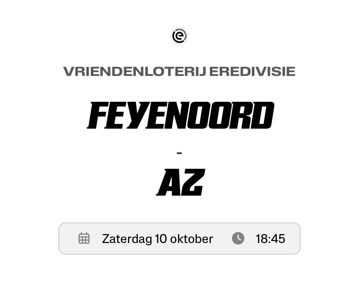 2 kaarten feyenoord - AZ