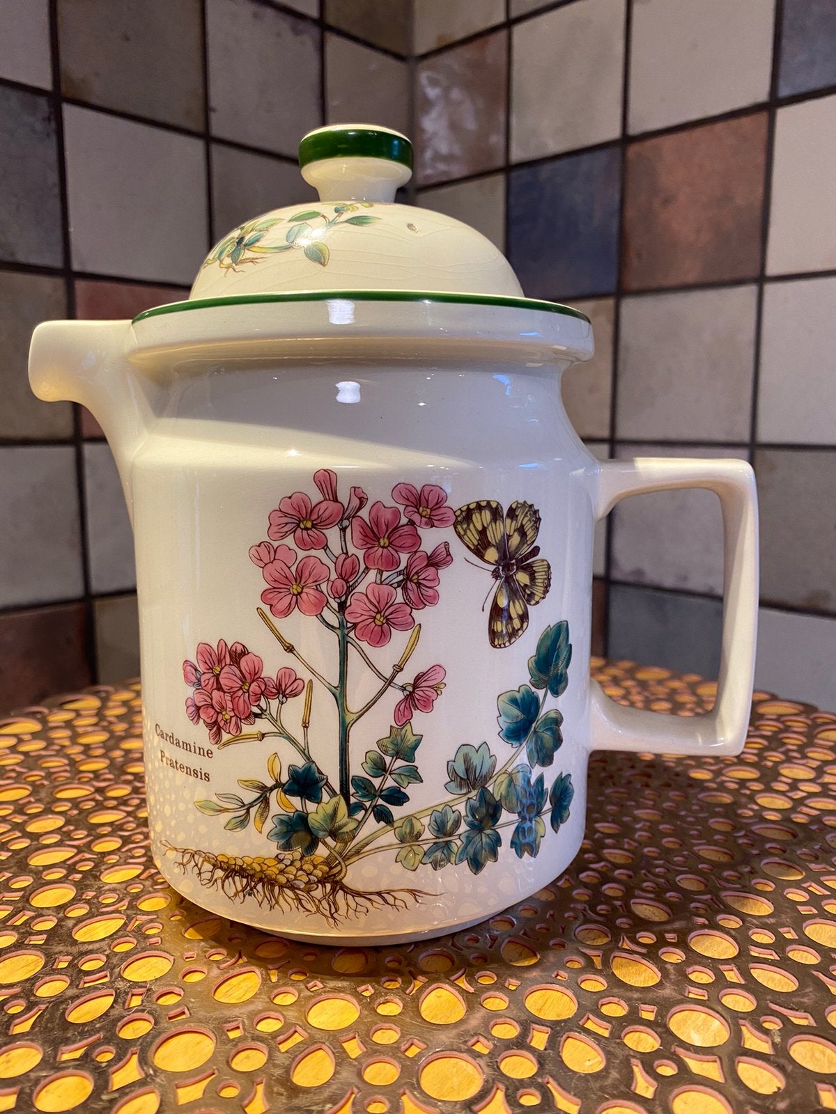 Enoch Wedgwood”Flora Bunda”koffie/theepot,Doverstone,vintage, Ophalen of Verzenden