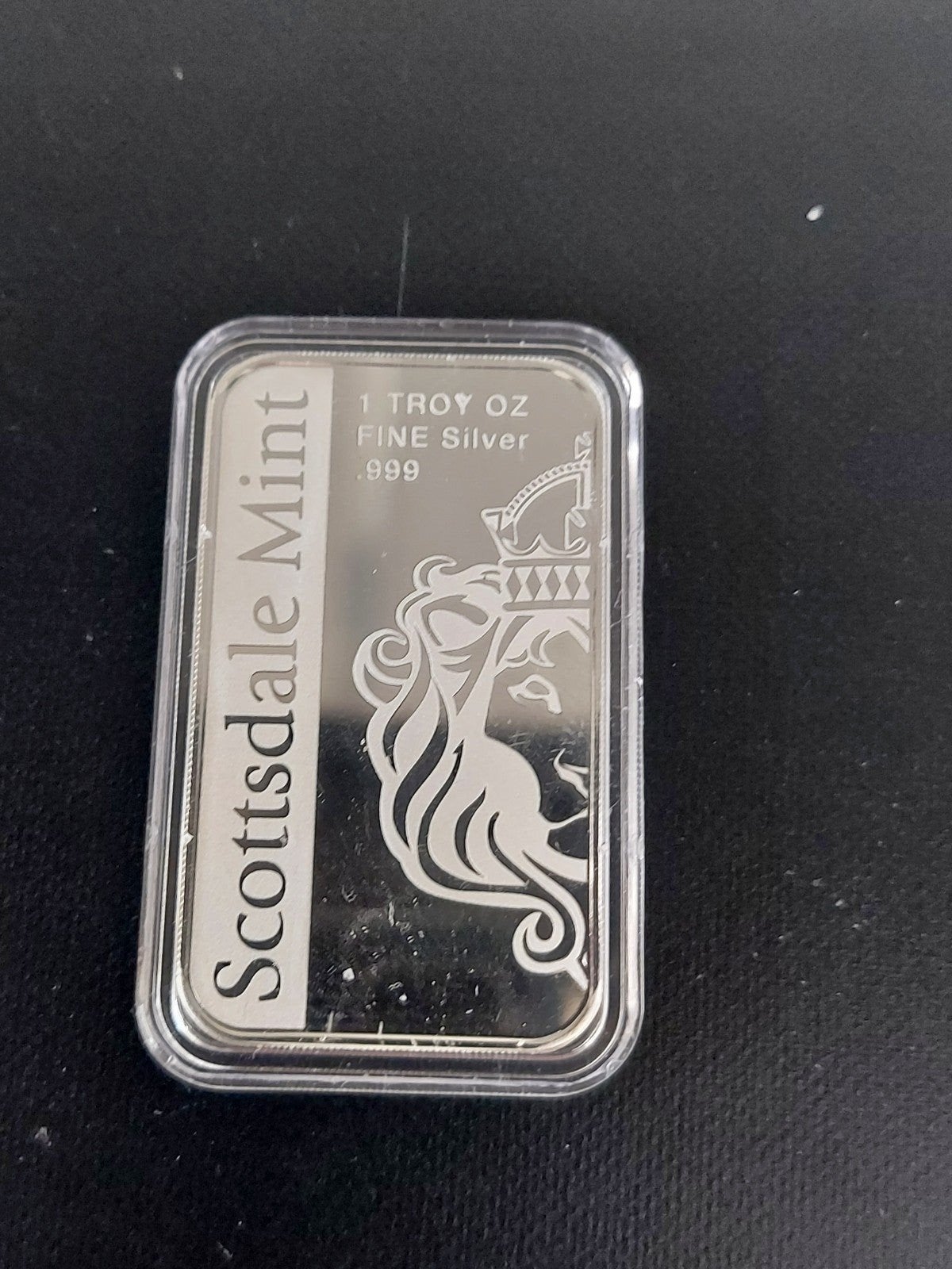 1 oz zilveren baartje Scottdale Mint, Ophalen of Verzenden, Zilver