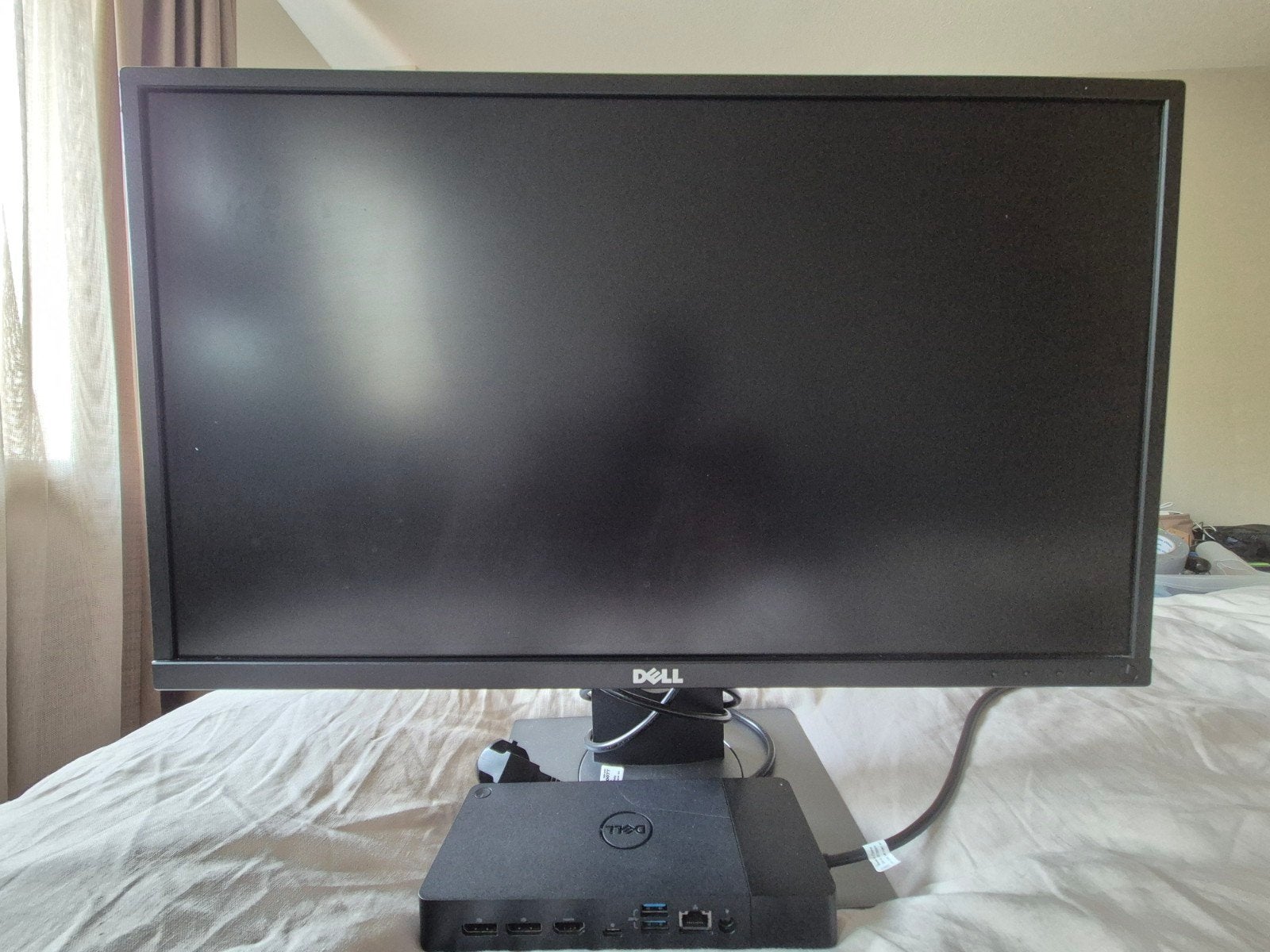 Dell P2417H monitor + WD19S docking station (incl. voeding), Computers en Software, Monitoren, Ophalen, Gebruikt, IPS, Full HD