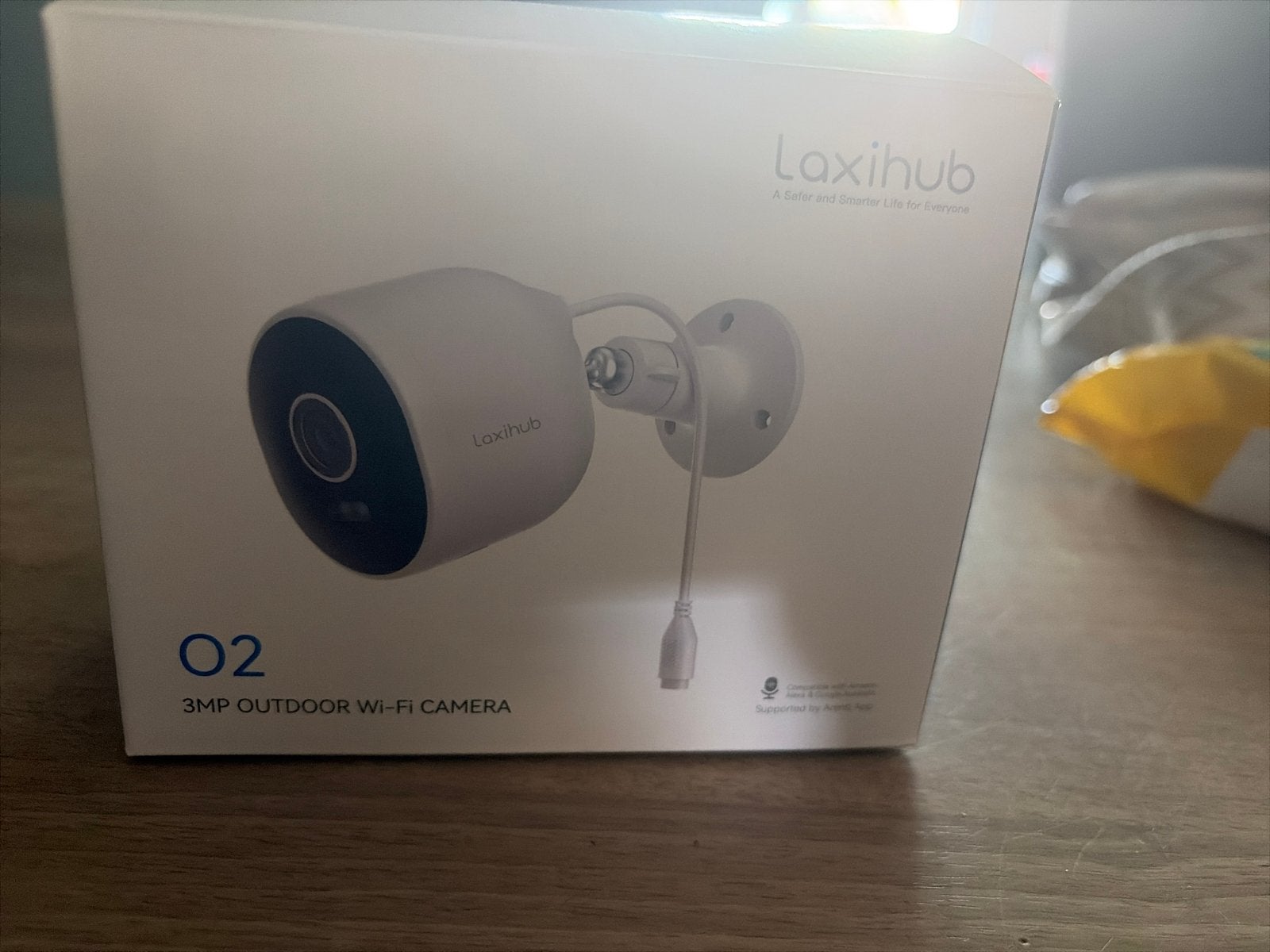 Laxihub O2 3MP Outdoor Wi-Fi Camera - Nieuw in doos, Audio, Tv en Foto, Videobewaking, Ophalen of Verzenden, Nieuw, Buitencamera