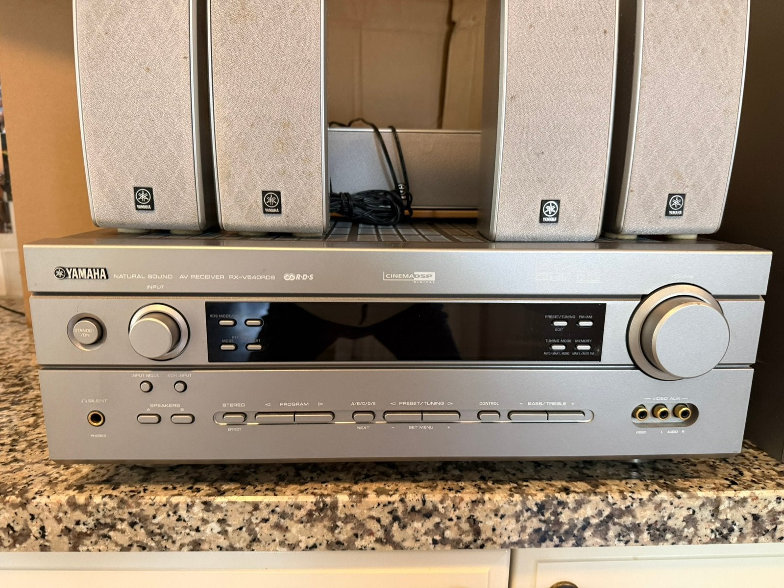 Yamaha receiver, RX V540 RDS, complete set., Gebruikt, Yamaha, Ophalen of Verzenden, 120 watt of meer