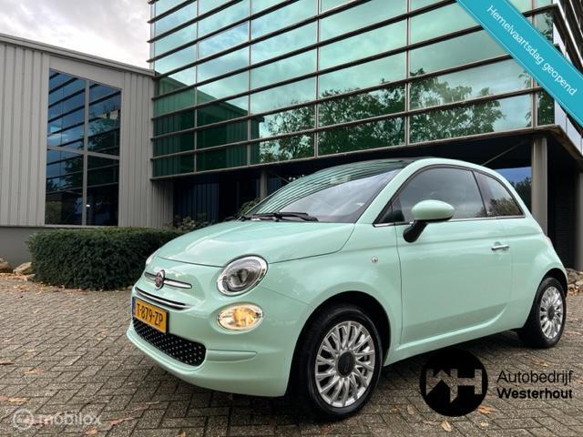 Fiat 500 1.2 Lounge Cabrio Airco Nieuwe model apk tot 2027!, Auto's, Voorwielaandrijving, Gebruikt, 4 cilinders, Cabriolet